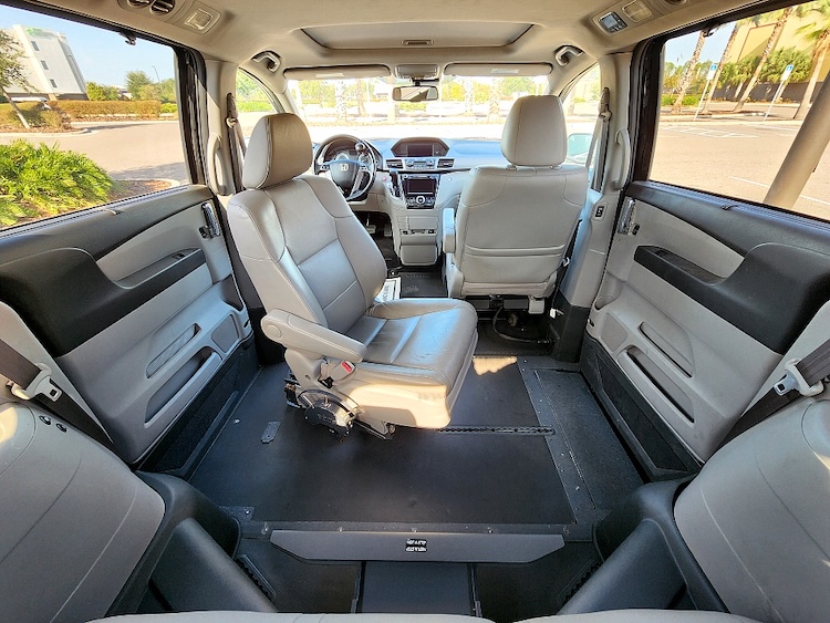 Honda Odyssey Conversion Van Interior View at Mobility Florida