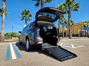 Wheelchair accessible van with rear entry for sale at Mobility Florida