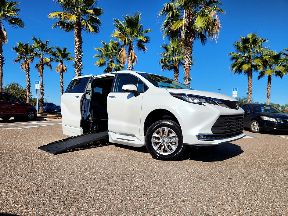 Toyota Sienna wheelchair van with side entry ramp